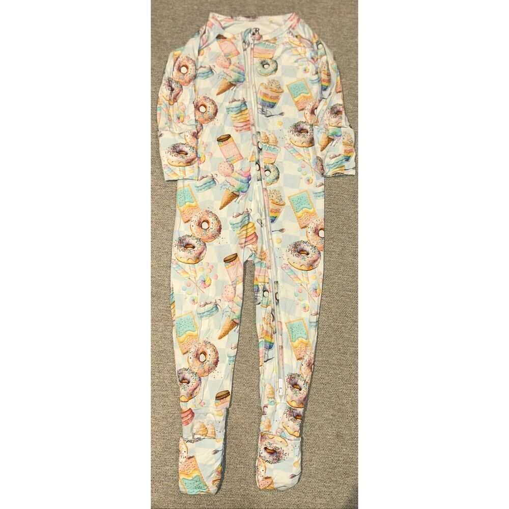 Bums and Roses convertible romper pajamas in sweet dreams size 2T
